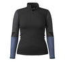 Smartwool couche de base Intraknit Merino Thermal 1/2 zip femme - Noir / Anthracite