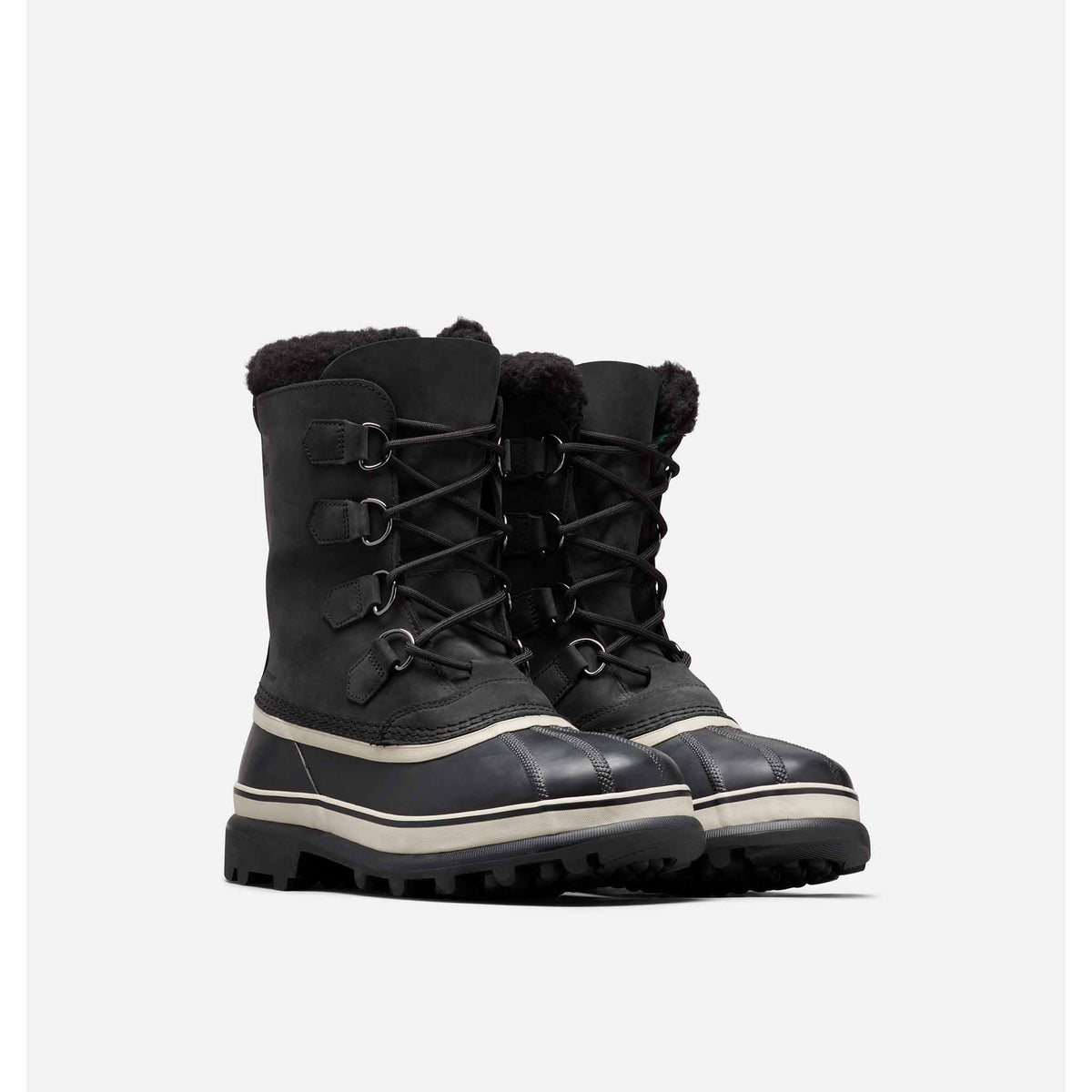 Sorel Caribou bottes d&#39;hiver pour homme - Black / Dark Stone
