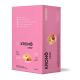Krono Nutrition Barre de riz croustillant Fraise et crème - Boîte de 12