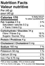 Nutrition facts - Krono Strawberry & Cream Energy Rice Cake
