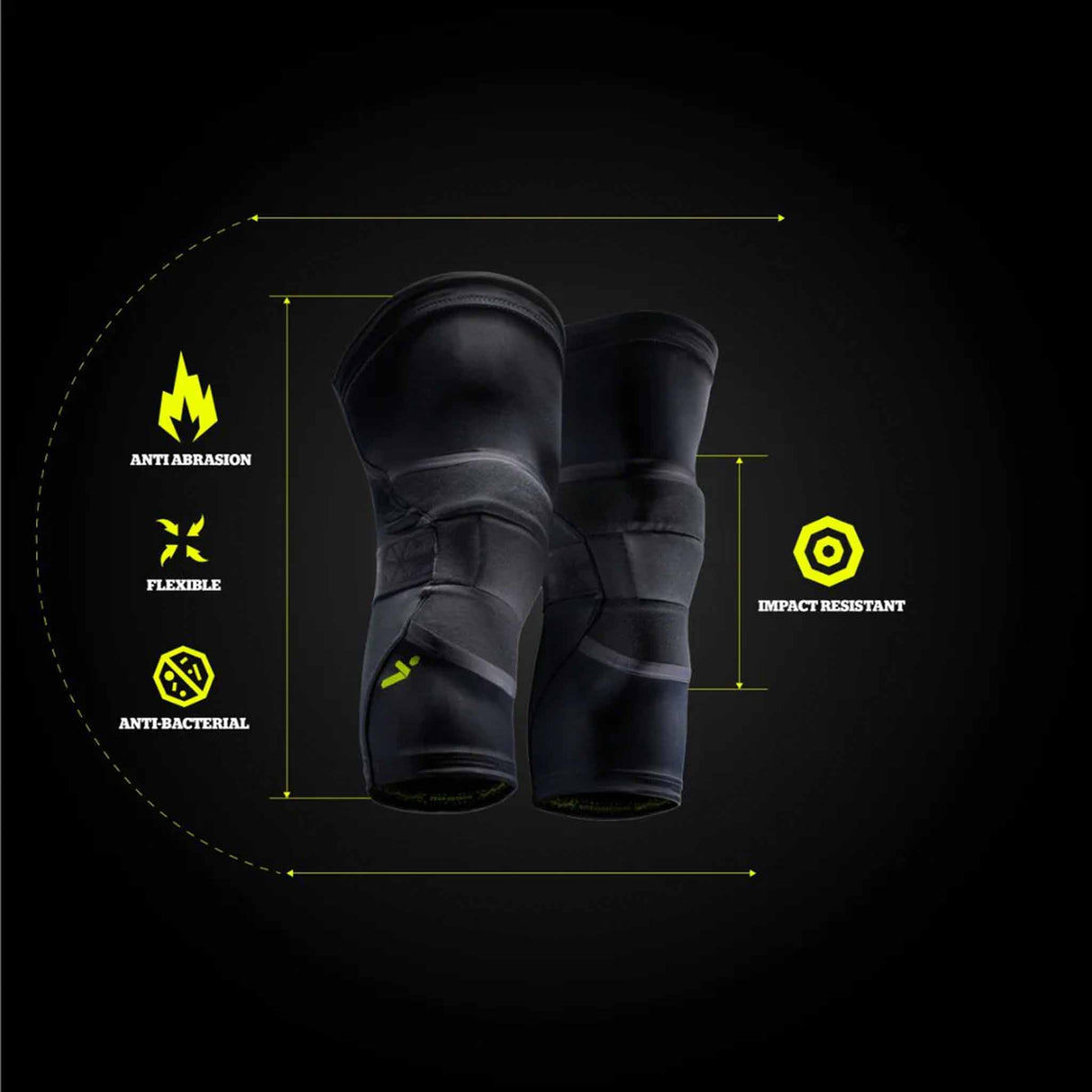 Storelli BodyShield Knee Guards - Black