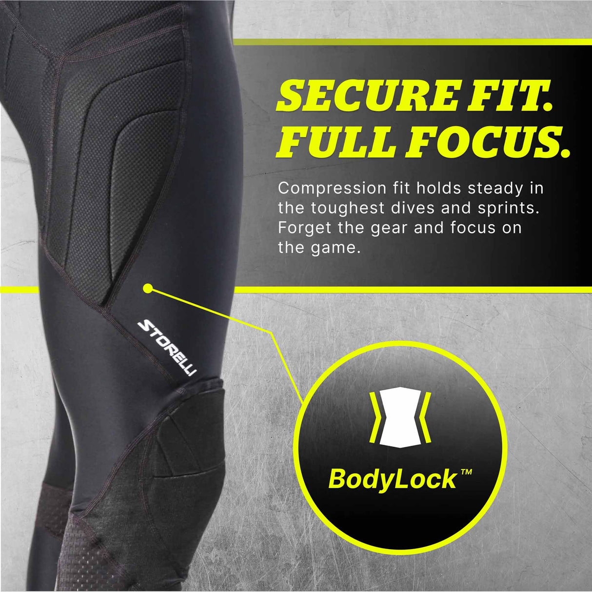 Storelli BodyShield No Burn GK Leggings - Black