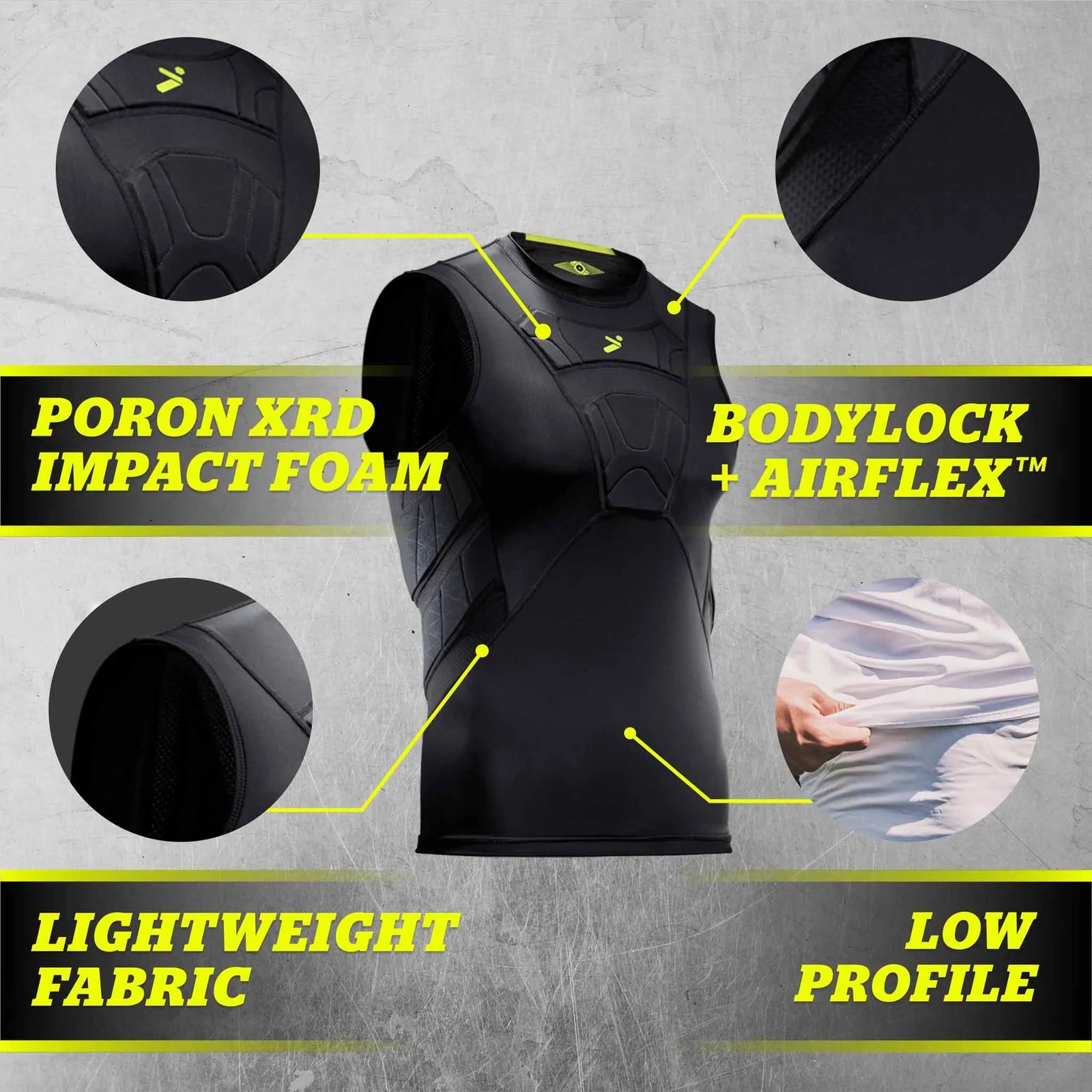 Storelli BodyShield Sleeveless Undershirt for goalkeepers - Black