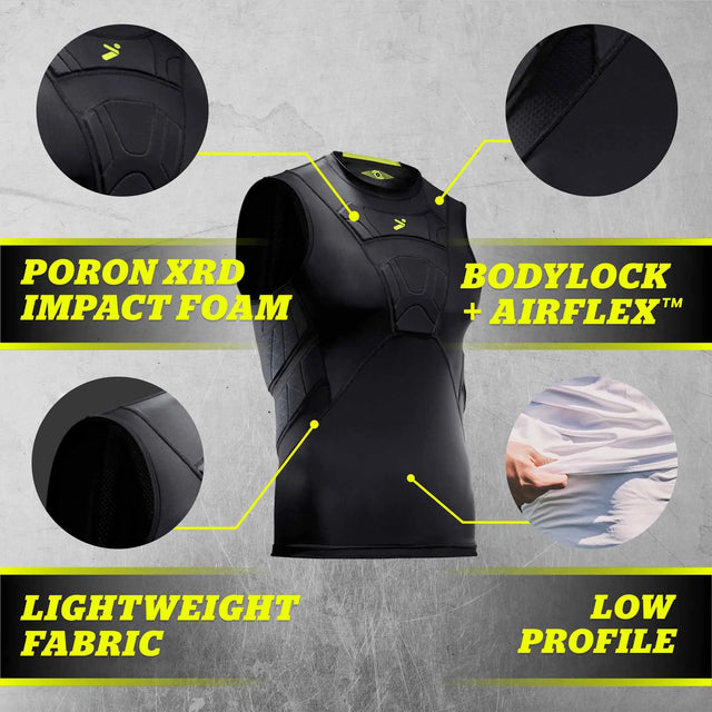 Storelli BodyShield Sleeveless Undershirt for goalkeepers - Black