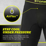 Storelli BodyShield NoBurn Turf Burn GK Leggings for Goalkeepers - Black