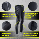 Storelli BodyShield No Burn GK Protection Leggings for Goalkeepers - Black