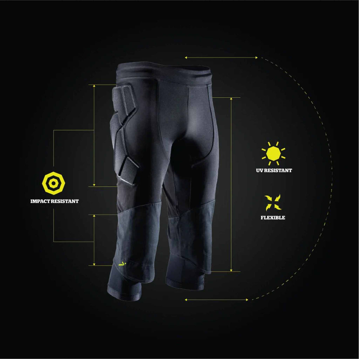 Storelli Storelli ExoShield GK 3/4 Pantalons de protection pour gardien de but de soccer