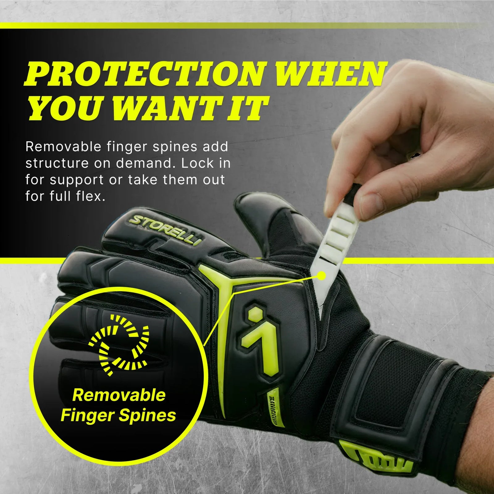 Storelli Storelli Gladiator Elite 3 gants de gardien de but de soccer