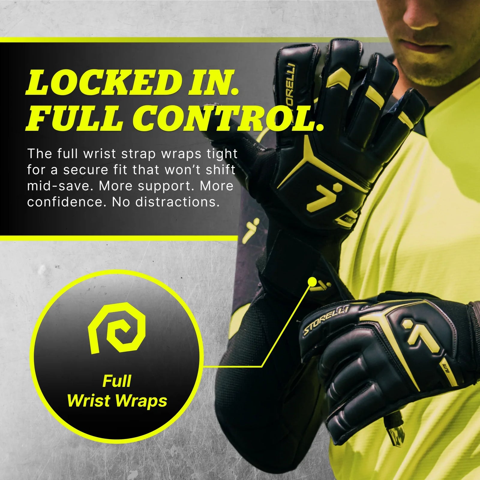 Storelli Storelli Gladiator Elite 3 gants de gardien de but de soccer