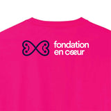 Le T-shirt 2024 du 6H En Cœur pour femme de la Fondation En Coeur - logo dos
