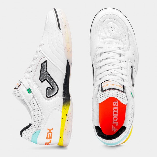 Joma Top Flex chaussure de futsal intérieur blanc pour homme / Joma Top Flex indoor futsal shoe white for men