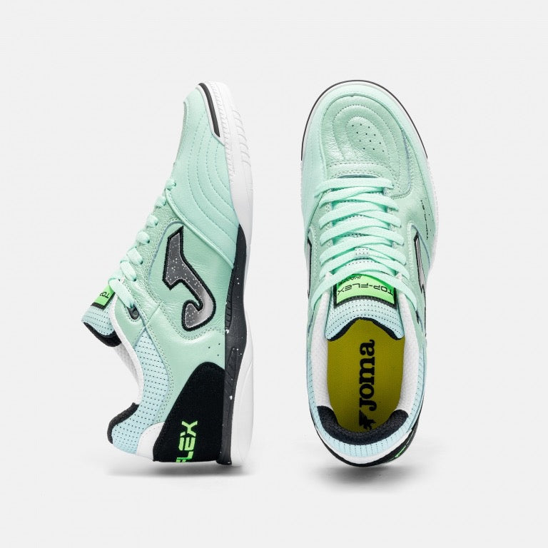 Joma Top Flex chaussure de futsal intérieur vert lime pour homme / Joma Top Flex indoor futsal shoe light green for men