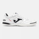 Joma Top Flex 26 indoor (futsal) soccer shoe in white and black - main view