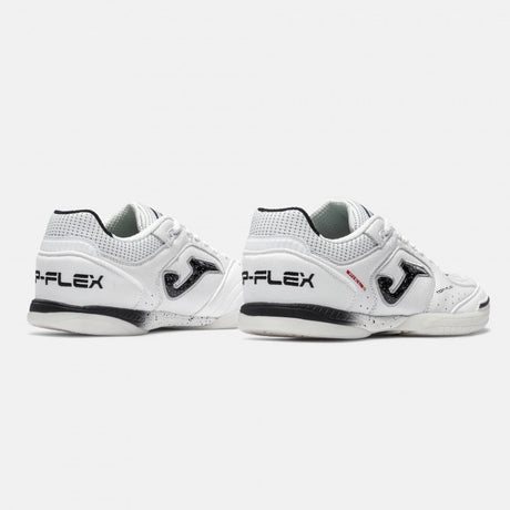 Chaussure de soccer intérieur Joma Top Flex 26 blanc et noir - vue de dessus