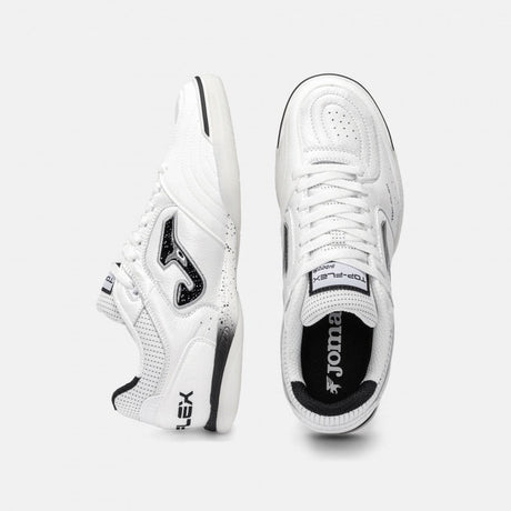 Chaussure de soccer intérieur Joma Top Flex 26 blanc et noir - semelle