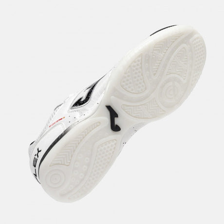 Chaussure de soccer intérieur Joma Top Flex 26 blanc et noir - vue arrière