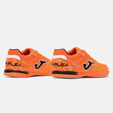 Chaussure de soccer intérieur Joma Top Flex 26 orange et noir - vue latérale