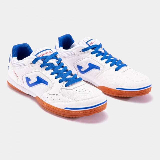 Joma Top Flex chaussure de futsal intérieur blanc pour homme / Joma Top Flex indoor futsal shoe white for men
