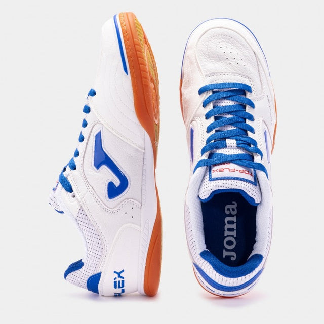 Joma Top Flex chaussure de futsal intérieur blanc pour homme / Joma Top Flex indoor futsal shoe white for men