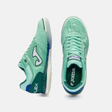 Joma Top Flex Rebound chaussure de futsal intérieur turquoise pour homme / Joma Top Flex Rebound indoor futsal shoe turquoise for men
