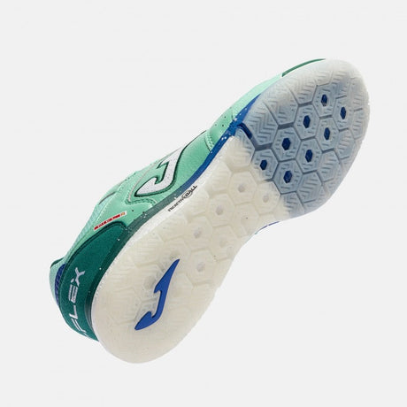 Joma Top Flex Rebound chaussure de futsal intérieur turquoise pour homme / Joma Top Flex Rebound indoor futsal shoe turquoise for men
