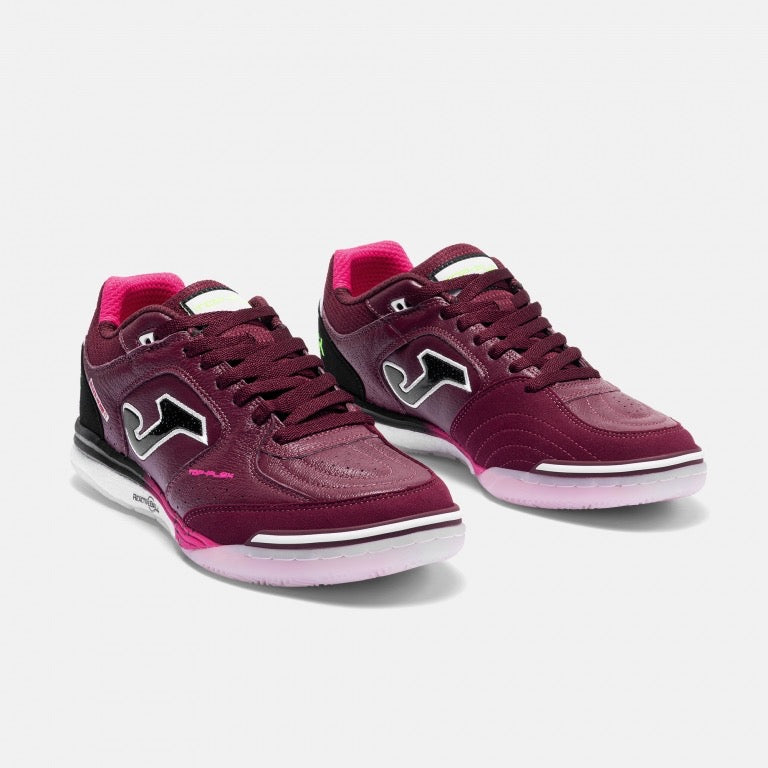 Joma Top Flex Rebound chaussure de futsal intérieur bourgogne pour homme / Joma Top Flex Rebound indoor futsal shoe burgundy for men