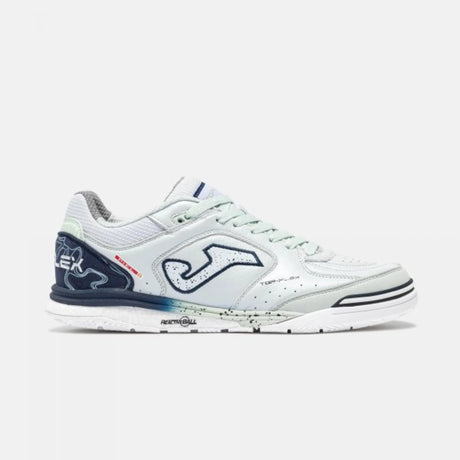 Joma Top Flex Rebound chaussure de futsal intérieur menthe et bleu marine pour homme / Joma Top Flex Rebound indoor futsal shoe mint and navy blue for men