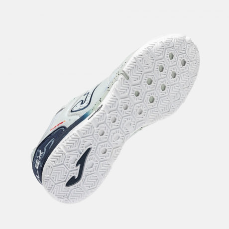 Joma Top Flex Rebound chaussure de futsal intérieur menthe et bleu marine pour homme / Joma Top Flex Rebound indoor futsal shoe mint and navy blue for men