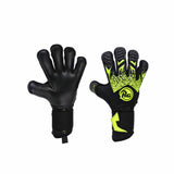 RG Goalkeeper gloves Tuanis Gants de gardien de but de soccer - Noir / Jaune