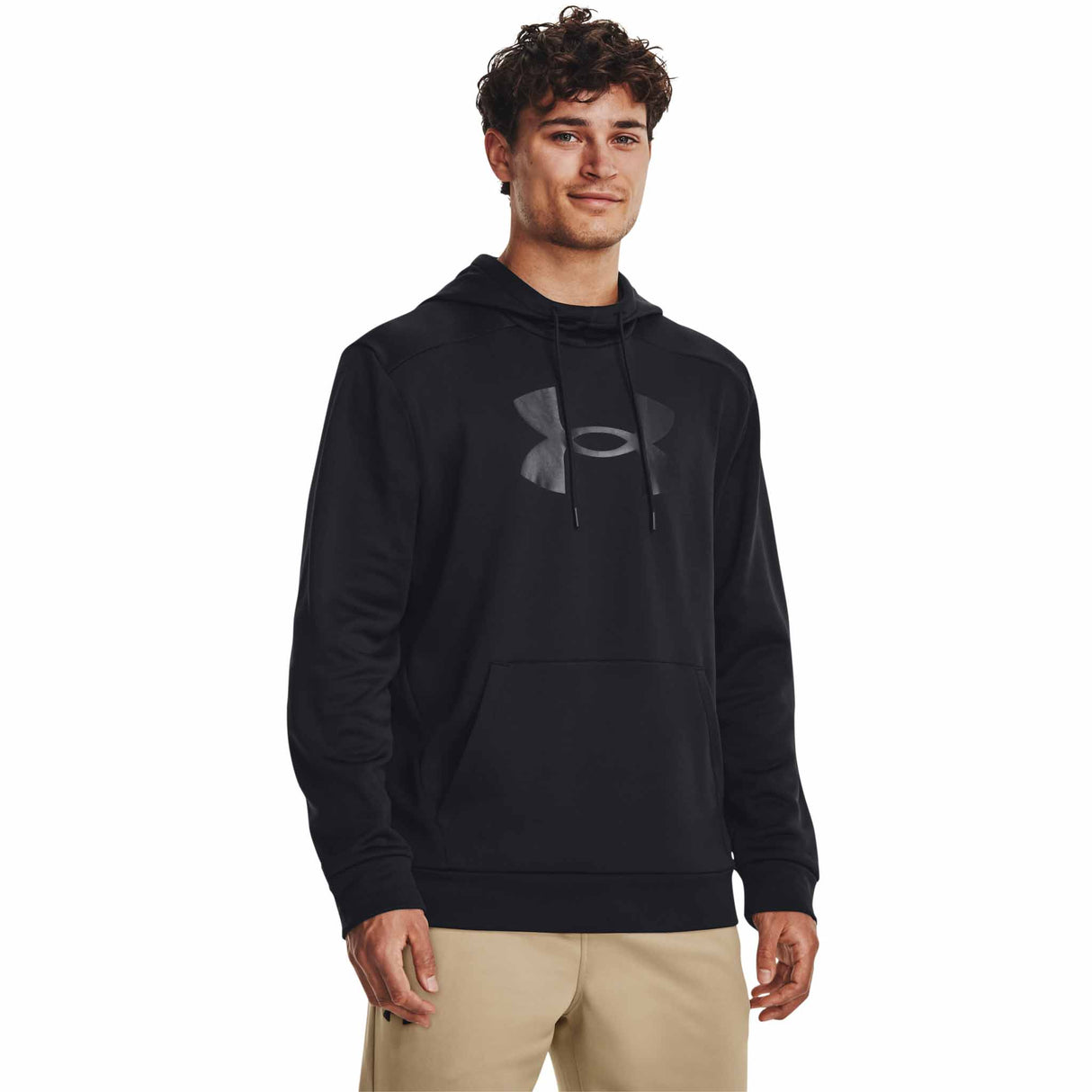UA Armour Fleece Hoodie sweatshirt à capuchon pour homme - Black