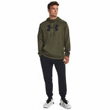 UA Armour Fleece Hoodie sweatshirt à capuchon pour homme - Marine Green