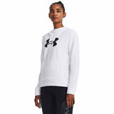 UA Armour Fleece Big Logo Hoodie chandail en molleton à capuche femme - White