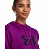 UA Armour Fleece Big Logo Hoodie chandail en molleton à capuche femme - Mystic Magenta