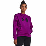 UA Armour Fleece Big Logo Hoodie chandail en molleton à capuche femme - Mystic Magenta