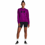 UA Armour Fleece Big Logo Hoodie chandail en molleton à capuche femme - Mystic Magenta