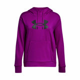 UA Armour Fleece Big Logo Hoodie chandail en molleton à capuche femme - Mystic Magenta