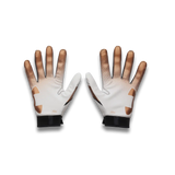 UA Blur gants de football américain pour homme - White / Black / Metallic Copper Ore