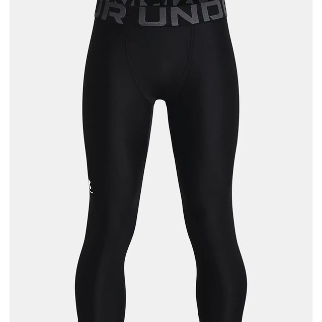 UA HeatGear Armour 3/4 leggings pour garçons - Noir / Blanc
