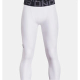 UA HeatGear Armour 3/4 leggings pour garçons - Blanc / Noir