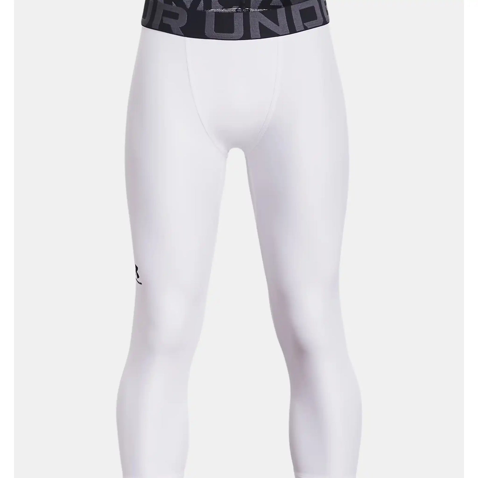 UA HeatGear Armour 3/4 leggings pour garçons - Blanc / Noir