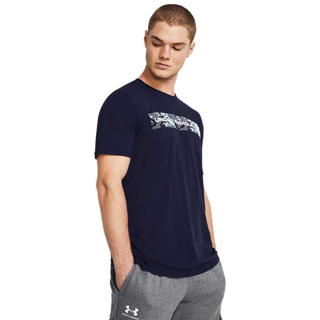 Under Armour Camo t-shirt à manches courtes homme face - Midnight Navy / White