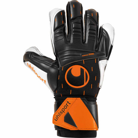 Uhlsport Speed Contact Supersoft gants de gardien de soccer - Noir / Orange