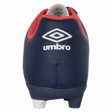 Umbro Classico XI FG Junior chaussure de soccer pour enfant - Blanc / Bleu Marine