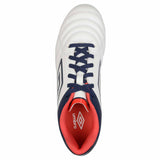 Umbro Classico XI FG Junior chaussure de soccer pour enfant - Blanc / Bleu Marine