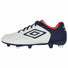 Umbro Classico XI FG Junior chaussure de soccer pour enfant - Blanc / Bleu Marine