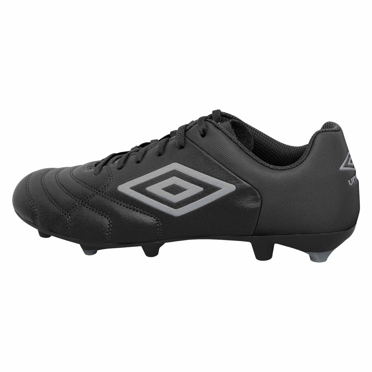 Umbro Classico XI FG Junior chaussure de soccer pour enfant - Noir / Gris