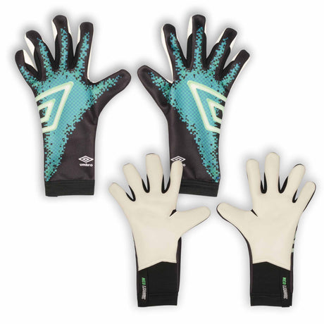 Umbro Neo League gants de gardien de but de soccer - Noir / Bleu