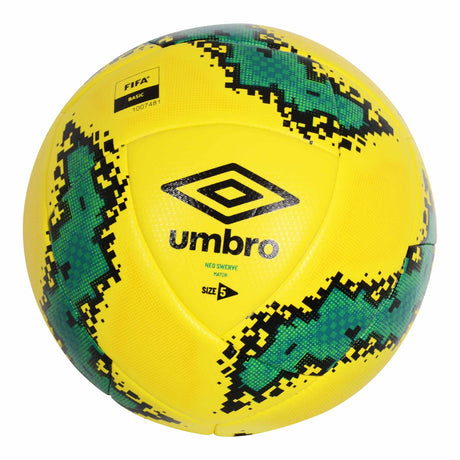 Umbro Neo Swerve Match ballon de soccer - Jaune / Vert