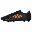 Umbro Tocco 3 Club FG chaussures de soccer adulte - Noir / Orange / Bleu