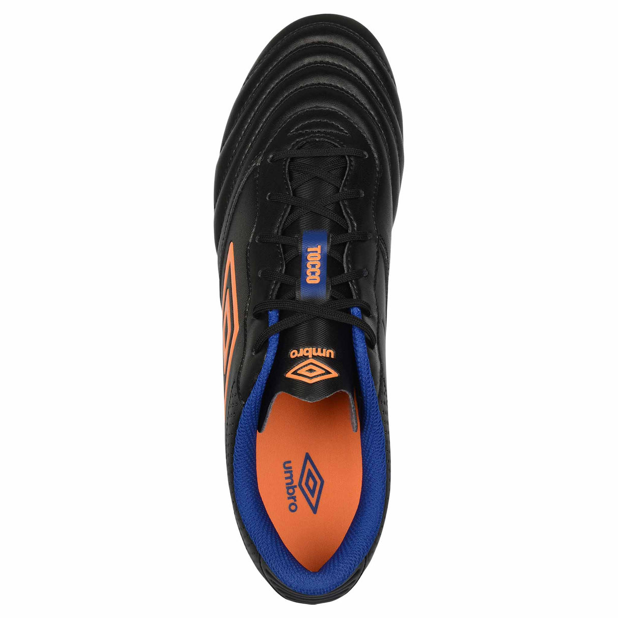 Umbro Tocco 3 Club FG chaussures de soccer adulte - Noir / Orange / Bleu